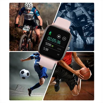 LIGE Mados Smart Watch Vyrų IPX7 atsparus Vandeniui Fitness Tracker LED Full Screen Touch Širdies ritmo Monitorius Sporto Smart Watch Moteris