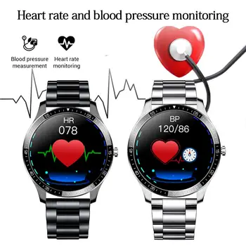 LIGE Prabangių Vyrų Smart Watch Kraujo Spaudimo Stebėjimo Smart Apyrankę Sveikatos Stebėjimo IP68 Vandeniui Smartwatch 