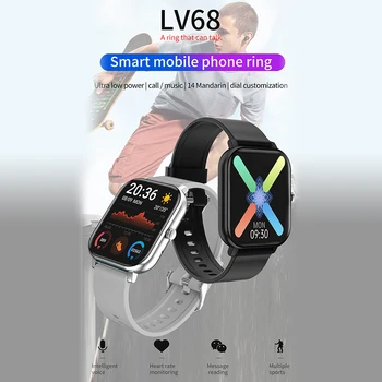 LV68 1.54 Colių Smart Watch Vyrų jutiklinių Vyras Fitness Tracker Kraujo Spaudimas Smart Laikrodis Moterims Smartwatch Moteris Xiaomi Phone