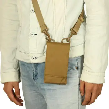 Lauko taktinių dvigubo sluoksnio mobiliojo telefono krepšys vieno peties, juosmens krepšys MOLLE sistema, įvairios sandėliavimo krepšys