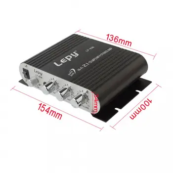 Lepy LP-838 Power Automobilinis Stiprintuvas Hi-Fi