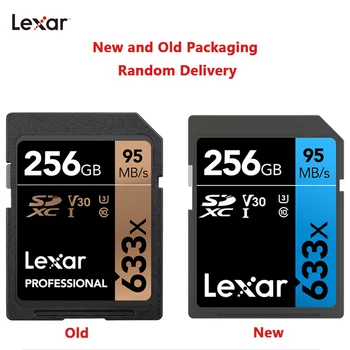 Lexar Originali 633x 16G U1 32GB SDHC 64GB 128GB 256 GB 512 GB U3 SD Kortelė, SDXC 1080p 3D, 4K vaizdo Kamera Class 10 Atminties Kortelę
