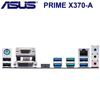 Lizdas AM4 Asus PRIME X370-motininės Plokštės AM4 AMD X370 64GB DDR4 64GB PCI-E 3.0 Originalų Stalinį Asus X370 Mainboard DDR4 AM4 M. 2