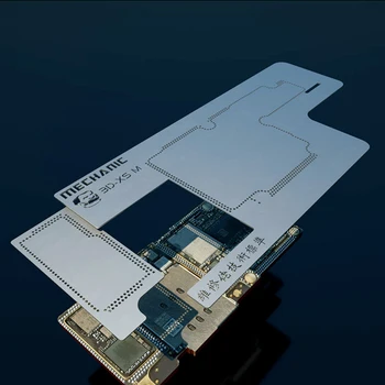 MECHANIKAS 3D BGA Reball Trafaretas 3D-XS-M Konservų Plieno Net iPhone X /Xs/Xs Max Aukštos temperatūros varža 700 laipsnių