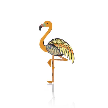 Madinga Moteris Sagės Išskirtinio Vintage Metalo Emalio Flamingo Sagės Smeigtukai Lady Papuošalai Accessroies Mergina Šalikas Sagtis Naujas Dizainas