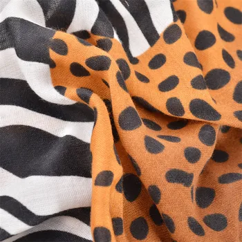 Mados Seksualus Leopard Kratinys Pakraštyje Viskozė Skara Skara Lady Aukštos Kokybės Wrap Pashmina Snood Bufandas Musulmonišką Hidžabą 180*90 cm