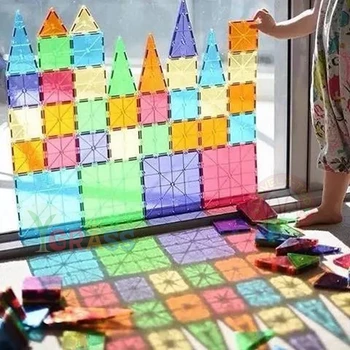 Magnetiniai Blokai Žaislai, Vaikų Magnetai Aikštėje Statyba Žaidimai, Projektuotojas Konstruktorius, Plytelės, Plytos Modelio Švietimo Žaislai Vaikams