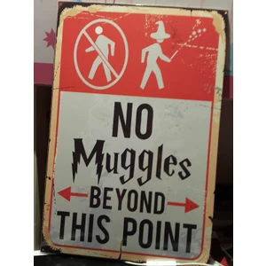 Mediniai Plakatas Haris Poteris Nr. Muggles Už Šio Punkto Plakatas