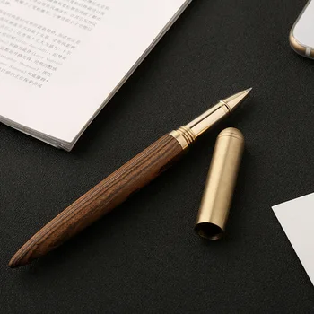 Medinių Pučiamųjų parašą pen 0.5 gelio rašiklis, Santalas, Kūrybos dovana, metalinis tušinukas