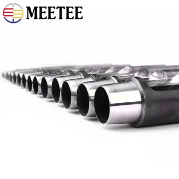 Meetee 1pc 0.5-25mm Plieno Apvalus Hole Punches Toos Diržo Perforavimo Įrankiai 