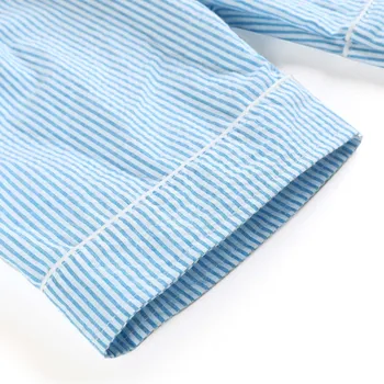 Merginos pynimas pižama medvilnės vasaros trumpomis rankovėmis pajama komplektai seersucker juostele vaikai sleepwear 12m-12years pižamos namų drabužiai