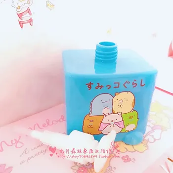 Mielas Animacinių filmų Sumikko Gurashi Push-tipo didelės talpos tuščią butelį iš rankų dezinfekavimo priemonės emulsija butelis