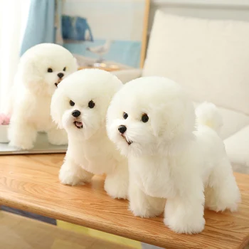 Mielas Modeliavimas Bichon Frise Šuo Pliušinis Žaislas Įdaryti Korėja Tikroviška Pomeranijos Šuo Šuniukas Žaislai, Namų Dekoro Vaikai Brithday