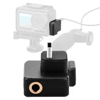 Mikrofonas 3.5 mm/USB-C Adapter DJI OSMO Veiksmų Išorės Mount DJI Mic Garso Veiksmų Kištuku Priedai Osmo TRS C9K0