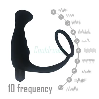 Minkšto Silikono Analinis Butt Plug Vibratorius 10 Greitį Sekso Žaislas, Skirtas Vyro Varpos Žiedas Prostatos Masažas Vyrų Vibratoriai Sekso Produktai
