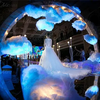 Modeliavimas 3D White Medvilnės Debesis Apdailos Rekvizitai Vestuvių Parduotuvė Gimtadienio Fotografijos Kambarį 