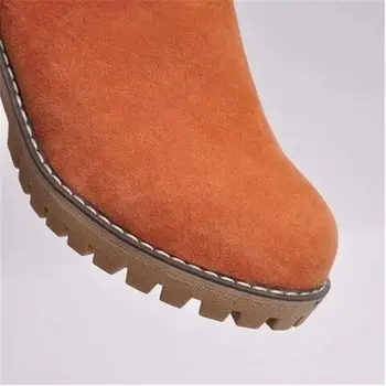 Moterų Mid batai Žieminiai Kailiniai Šilti Sniego Batai Ponios Šiltas vilnos Laisvalaikio bateliai Moterims, Batai Patogūs Batai plius dydis 35-43