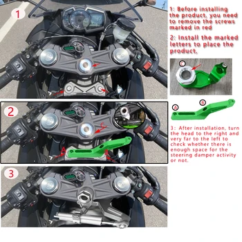 Motociklo CNC Sklendės Valdymo StabilizerLinear Atvirkštinių Saugos Kontrolės Kawasaki Ninja ZX-6R ZX6R/ABS ZX63 2009-2019 2018 17