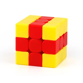 Moyu Vaikų Mokymo Galvosūkiai serija 3x3x3 Cubo Magico Vienaragis Pudingas Nelygus Mažai Red Hat Magic Cube nustatytas Greitis Švietimo Žaislai