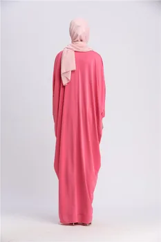 Musulmonų Maldos Hijab Drabužių Suknelė Moterims Šikšnosparnių Rankovėmis Jilbab Abaja Islamas Kaftan Skraiste Ramadanas Prarasti Pamaldos, Islamo Apranga