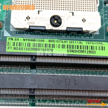 NEWRECORD 60-NY8MB1200 G73 REV:2.0 ASUS G73JH Series Laptop Plokštės HM55 DDR3 su 4 RAM lizdai pagrindinės plokštės visą bandymo