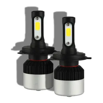 NIGHTEYE Automobilių LED Žibintų Lemputės 72w 9000LM/Set 6500K šaltai Balta H1 H4 H7, H11 9005 9006 E7CA