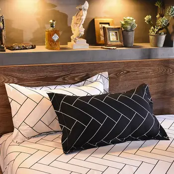 Namų Tekstilės geometrinis Patalynės Komplektai black Šiaurės stiliaus lovos užvalkalai paprasta Antklode Padengti nustatyti Antklodė padengti Karalienė king size prabanga