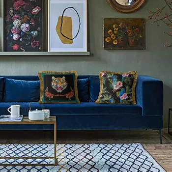 Namų dekoro Sofa Mesti Pagalvės, įsikūrusį lisi aksomo pagalvėlės dangtis užvalkalas 45cm sofa juosmens rankovės automobilių juosmens užvalkalas