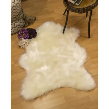 Natūralaus Avikailio Kilimų natūralios vilnos kilimas baltos spalvos miegamojo kilimėliai ir kilimai avių odos kėdė, lova, sofa-storas vilnos antklodė kūdikiui