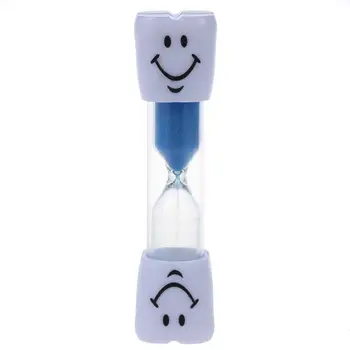 Nauja Vaikų dantų šepetėlį Laikmatis smėlio laikrodis Vaikams Sandglass Šypsena Smėlio Kiaušinis 2 Minutes 1pcs (mėlyna 2 minutės)