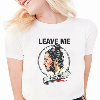 Nauja žinutė Malone Hip-Hop Vasaros Atsitiktinis Mados moteriški marškinėliai trumpomis Rankovėmis Moteriška Viršūnes Tees T Shirts Streetwear