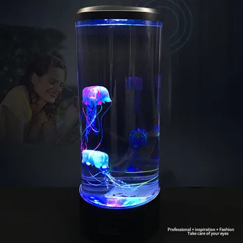 Naujas, Modernus Dirbtinio Medūzos Nuotaika Lempos, LED Apšvietimas, Akvariumas Jellyfishes Temą Naktį Šviesos Spalva Keičiasi Namų Dekoro Lempos