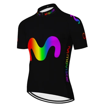 Naujas Movistar dviračių džersis Vasaros Lenktynių Trumpas Rankovės Dviračių Džersis Marškinėliai tenue cycliste homme pro komandos 2020 m.