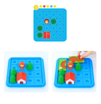 Naujas Smart IQ Mokymo Uždavinys stalo Žaidimai Mažai Raudona Jojimo Hood Įspūdį Žaislai Vaikams Su anglų Tirpalo Vaikų Dovanų
