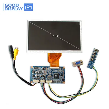 Nemokamas Pristatymas 7.0 inch TFT lcd modulis 800*480/RGB sąsaja su VIDEO,VGA įvestis/automobilio-kompiuteris