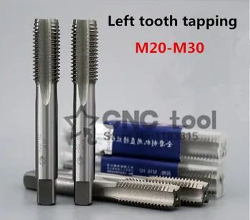 Nemokamas pristatymas 1Pc M22~M30 greitapjovio plieno kairėje dantų mašina čiaupų kovos su dantų tiesiai rievėtą bakstelėkite kairėje bakstelėkite(M22/M24/M27/M30)