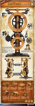 Nemokamas pristatymas Akademijos 18177 Leonardo Da Vinci Mašinos Serijos modelio rinkinys klasikinis Laikrodis Švietimo asamblėjos plastikiniai Modelis