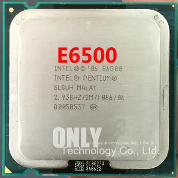 Nemokamas pristatymas E6500 2.93 GHz 2M 1066 Dual Core darbastalio procesorius CPU 6500 Socket LGA 775 pin Kompiuteris