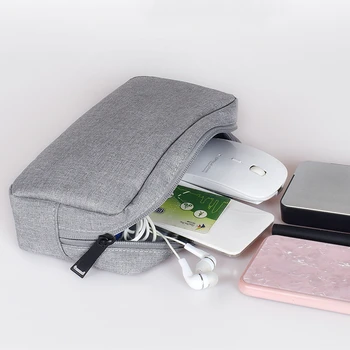 Nešiojamas Maitinimo Krepšys, Universalus Laikymo Maišelis Maišelis Kelionių Organizatoriaus Pelės U-Disko Duomenų Line 