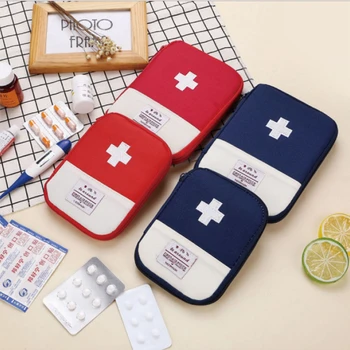 Nešiojamų Lauko Mini Pirmosios Pagalbos Rinkinys Maišelis Maišelis Kelionių Medicinos Pagalbos Paketą Rinkinys Krepšys Mažų Medicinos namų medicina saugojimo krepšys