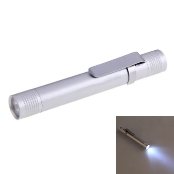 Nešiojamų Mini Žibintuvėlis Aliuminio lydinio Kūno Rašiklio Formos LED Žibintuvėlis 3W Lempos Penlight Kišenėje Šviesos Vandeniui Žibintai kempingas