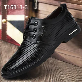 Odiniai batai vyrams juoda ūgio vyrai laisvalaikio bateliai verslo suknelė batų kvėpuojantis T16813