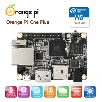 Oranžinė Pi Vienas Plius H6 1GB Quad-core 64bit Paramos android7.0 mini PC