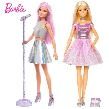 Originalias Barbie Prekės Gimtadieniu & Aksesuaras Dainuoti Lėlė Mergaitė Dovanų Pateikti Žaislai Mergaitėms, Vaikams, Dovanų Bonecas Juguetes