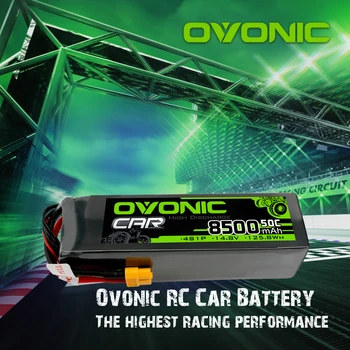 Ovonic 8500 Lipo Baterijas 50C 4S 14.8 V LiPo Baterija Su XT60 Kištukas Xmaxx 8S RC Automobilių, Sunkvežimių