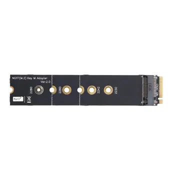 PCI-E Riser Card M. 2 NGFF Plėtros Kortelę klavišą M nvme PCIE M2 SSD Extender Adapteris Keitiklis Kortelę su Varžtais įrankiai
