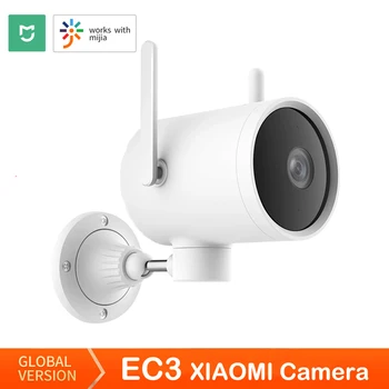 Pasaulinė versija Xiaomi EC3 Lauko Kamera Smart AI naktinio matymo Saugumo namuose, IP kameros 1080P VAIZDO Wi-Fi Maršrutizatorius Sukiojamomis
