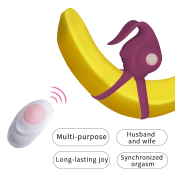 Penis Penis Vibratorius Žiedas Vibruojantis Produktų Moterys Penis Vibratorius Sekso Žaislas Vyrams Orgazmas Masturbator už Porą Belaidžio Nuotolinio valdymo