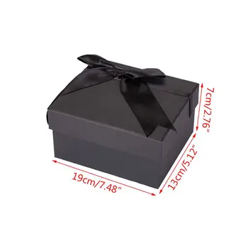 Peteliškė Elegantiškas Juodos spalvos Dovanų Dėžutė ekologiškus Aukštos kokybės Kartono Vestuvėms