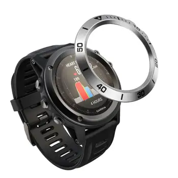 Plieno Atveju Garmin Fenix 3 / Fenix 3 HR Žiūrėti Bezel Žiedas Stilius Lipni Anti Nulio Metalo Padengti Smart Watch Priedai